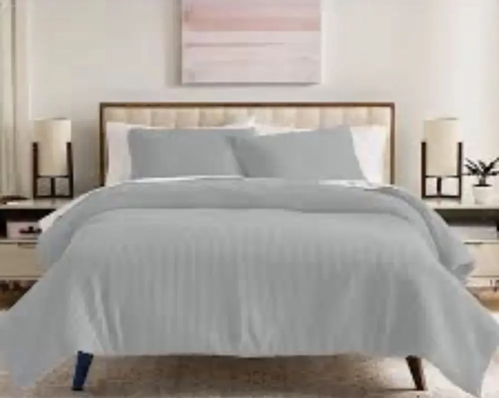 Sonoma Goods For Life Andorra Gray Waffle Comforter Set King/cal KingBedding NWT